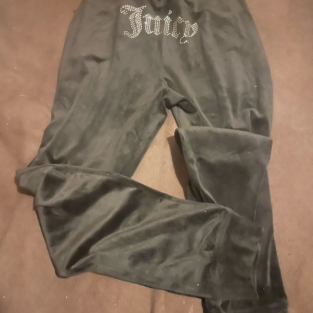 Juicy Couture Black Velour Pants